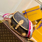 M46049 DIANE ubaxillary bag houlder bag cross body bags 25CM rose red