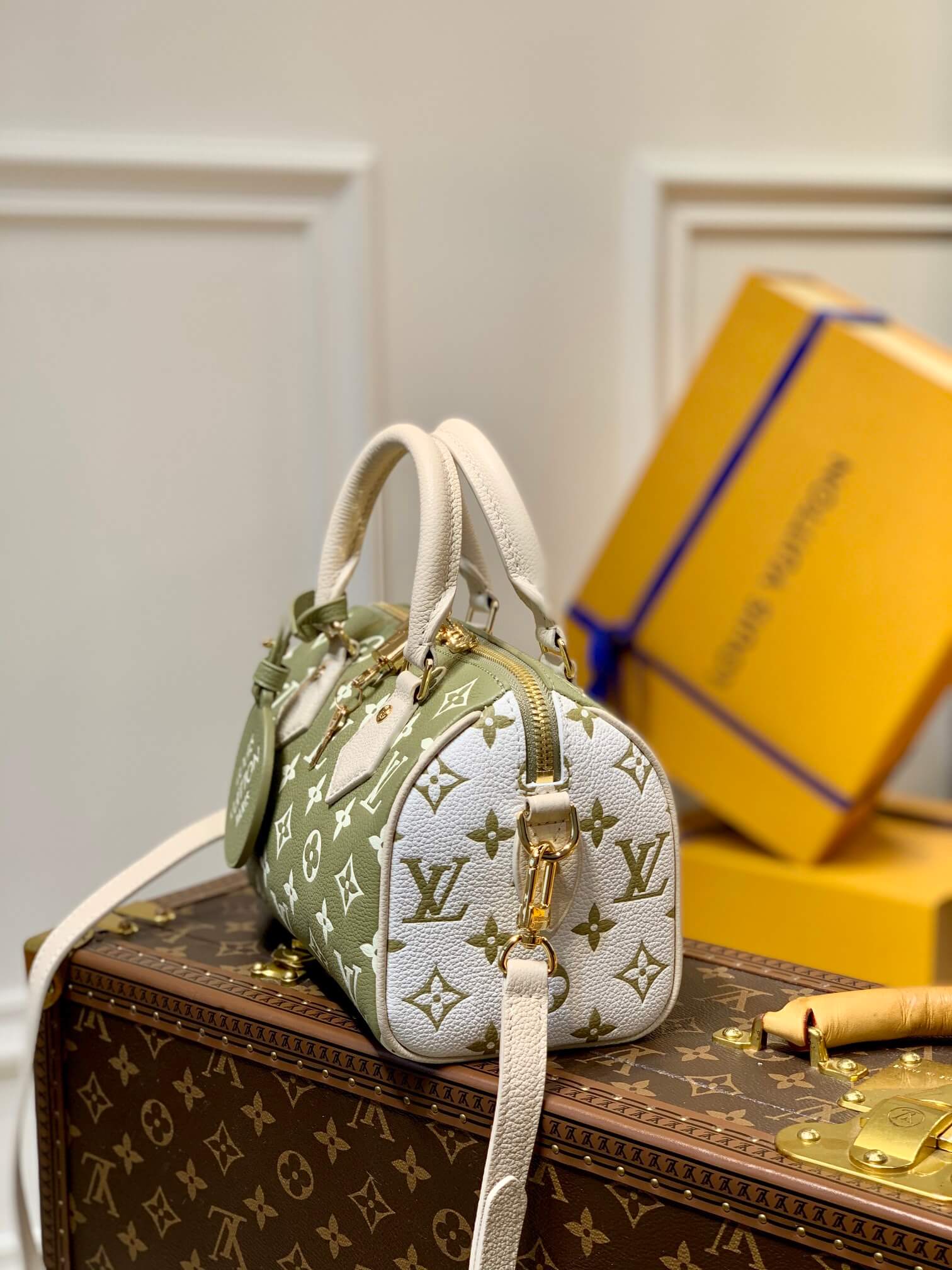 M46118 Speedy Bandoulière 20 Monogram Empreinte green