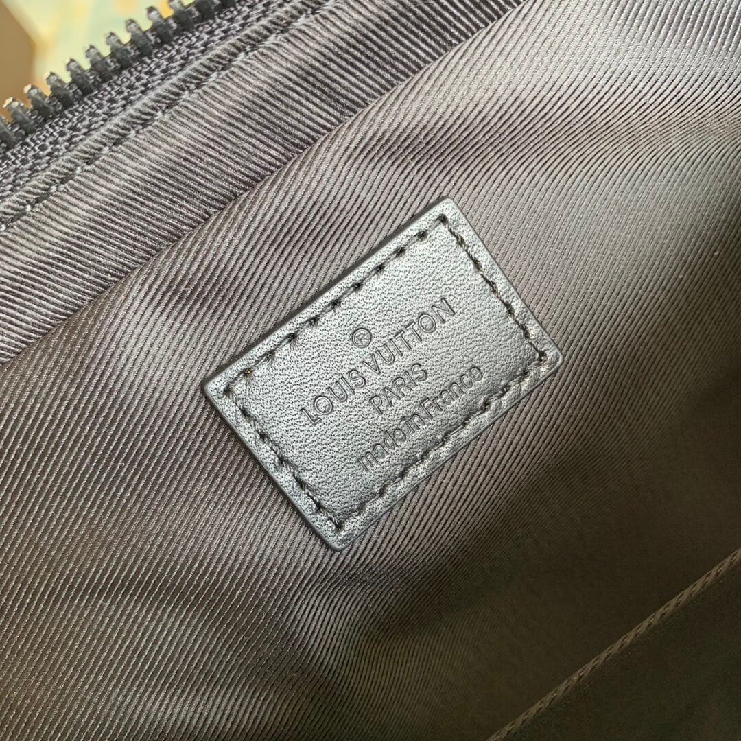 M46266 Trio Sac Plat Monogram Macassar 25cm green