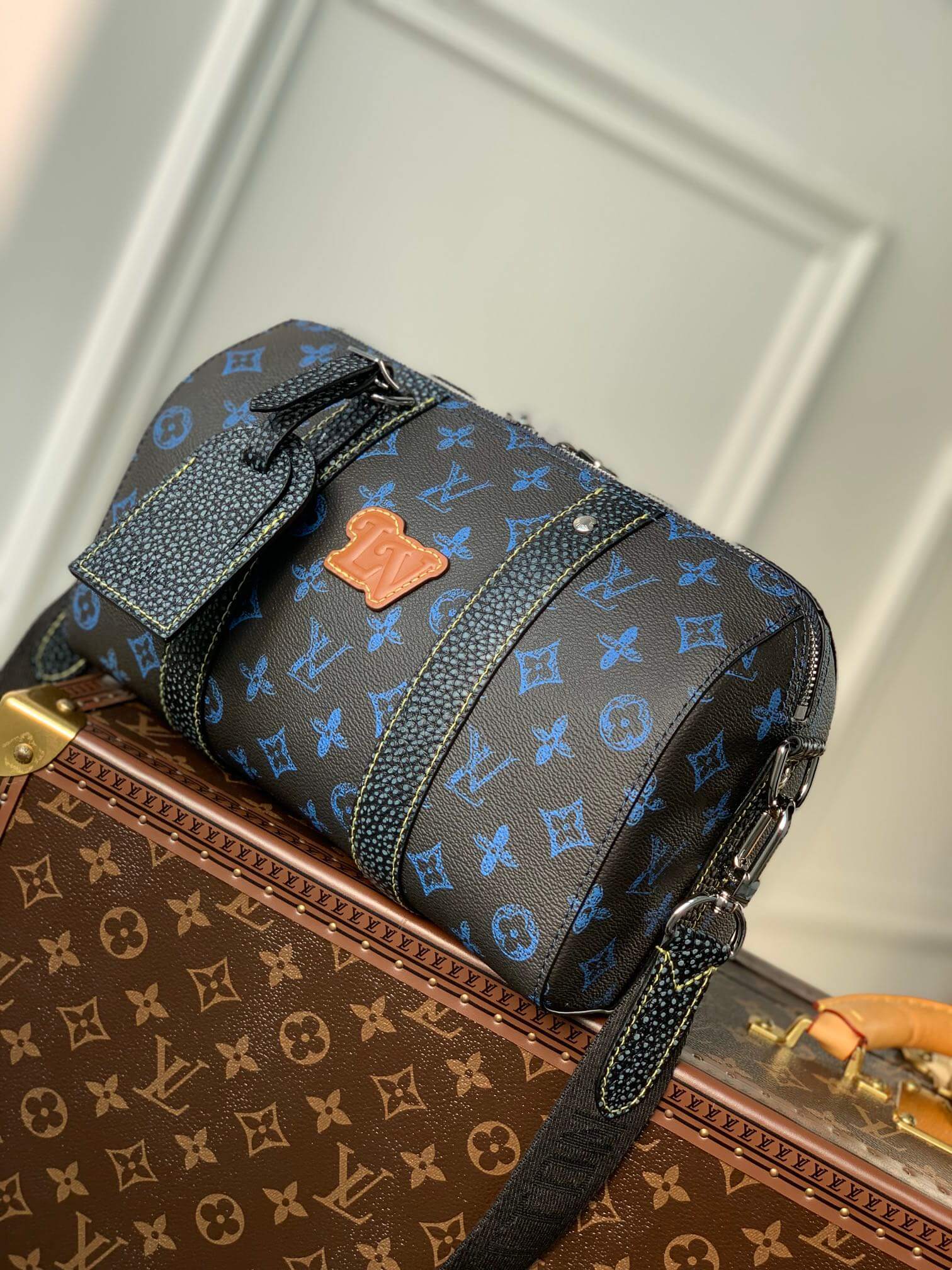 M46339 City Keell Monogram Bandana 27CM Misty Blue