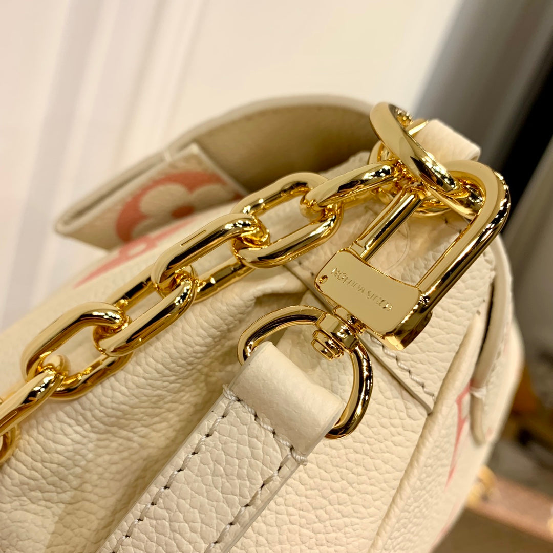 M46393 Favorite Monogram 24cm apricot TOURTERELLE / CRÈME