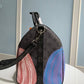 M46441 x YK KEEPALL Bandoulière 45 Monogram Black Flower COWHIDE/ REAL LEATHER