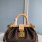 M46544 Monogram Clutch Handbag 28cm Monogram coated canvas