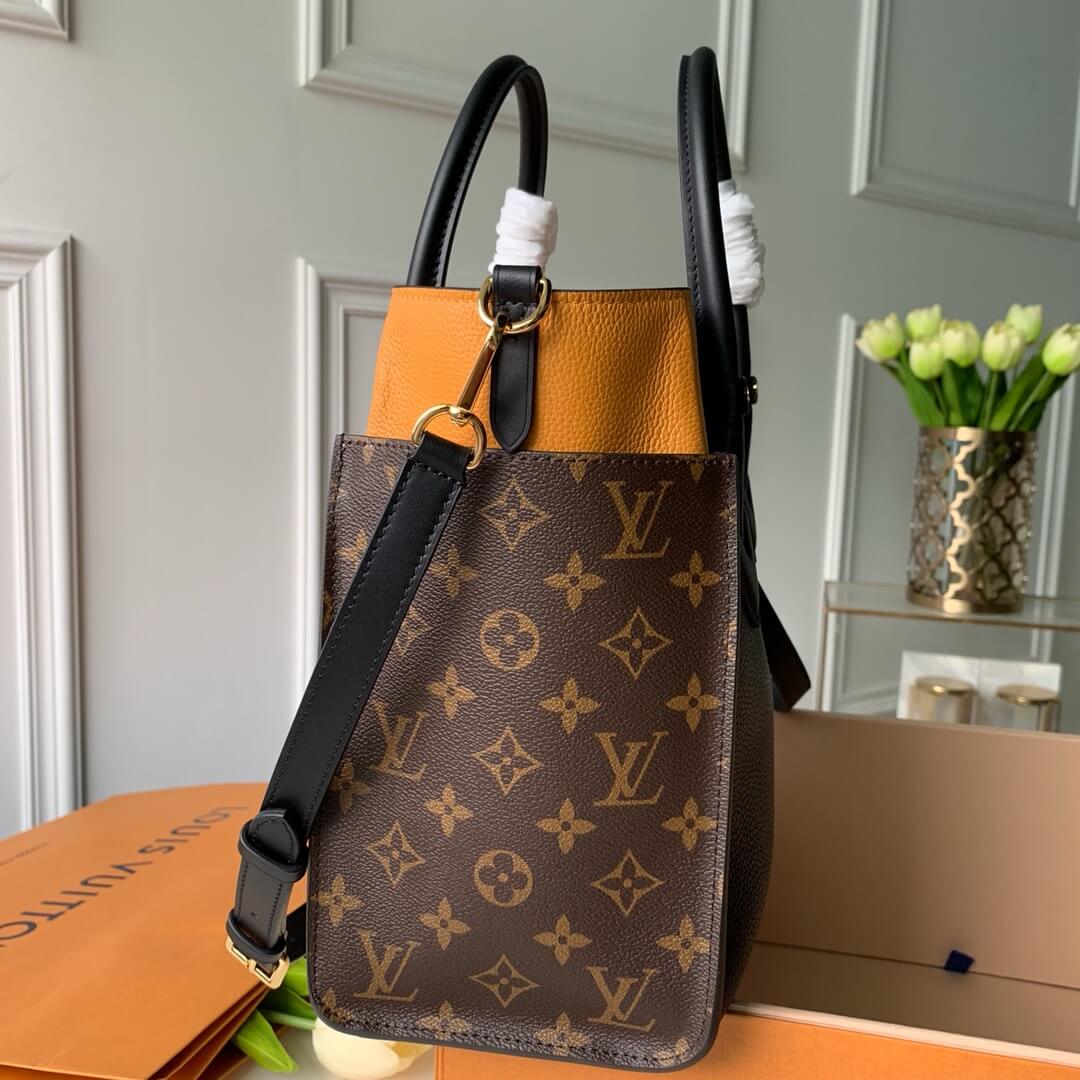 M53823 ON MY SIDE Monogram 30.5cm black yellow