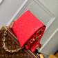 M57790 Coussin Monogram PM 26cm red Female bag All leather