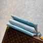 M57791 Coussin PM 26cm blue crocodile pattern