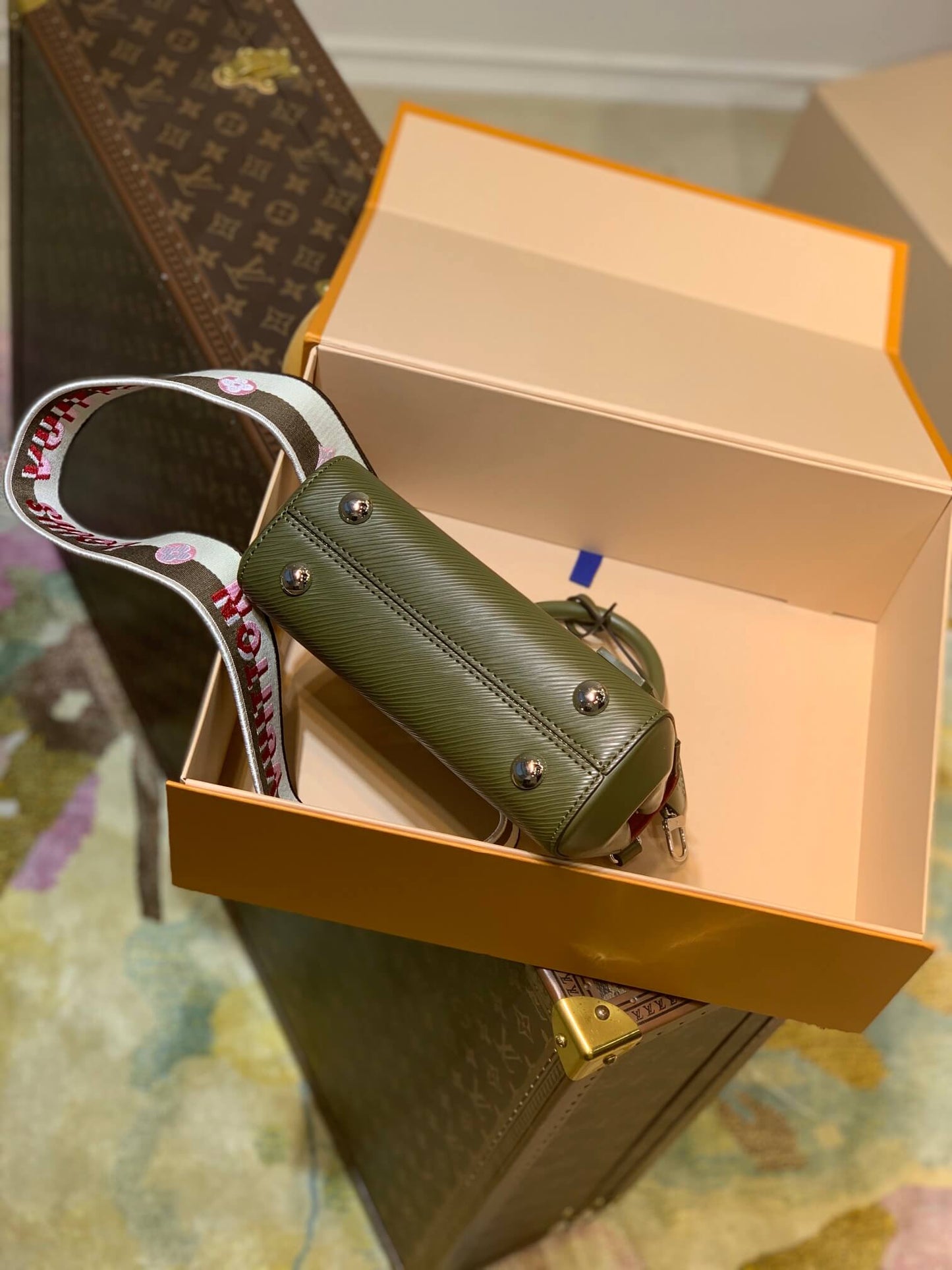 M59108 Cluny MINI Monogram 20cm Brownish green