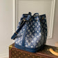 M59606 Petit Noé Navy Blue jeans Monogram 25cm