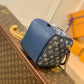 M59611 Dice bag SQUARE Denim Blue jeans 16cm