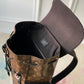 M93489 Christopher PM 41cm Monogram black/Crocodile pattern