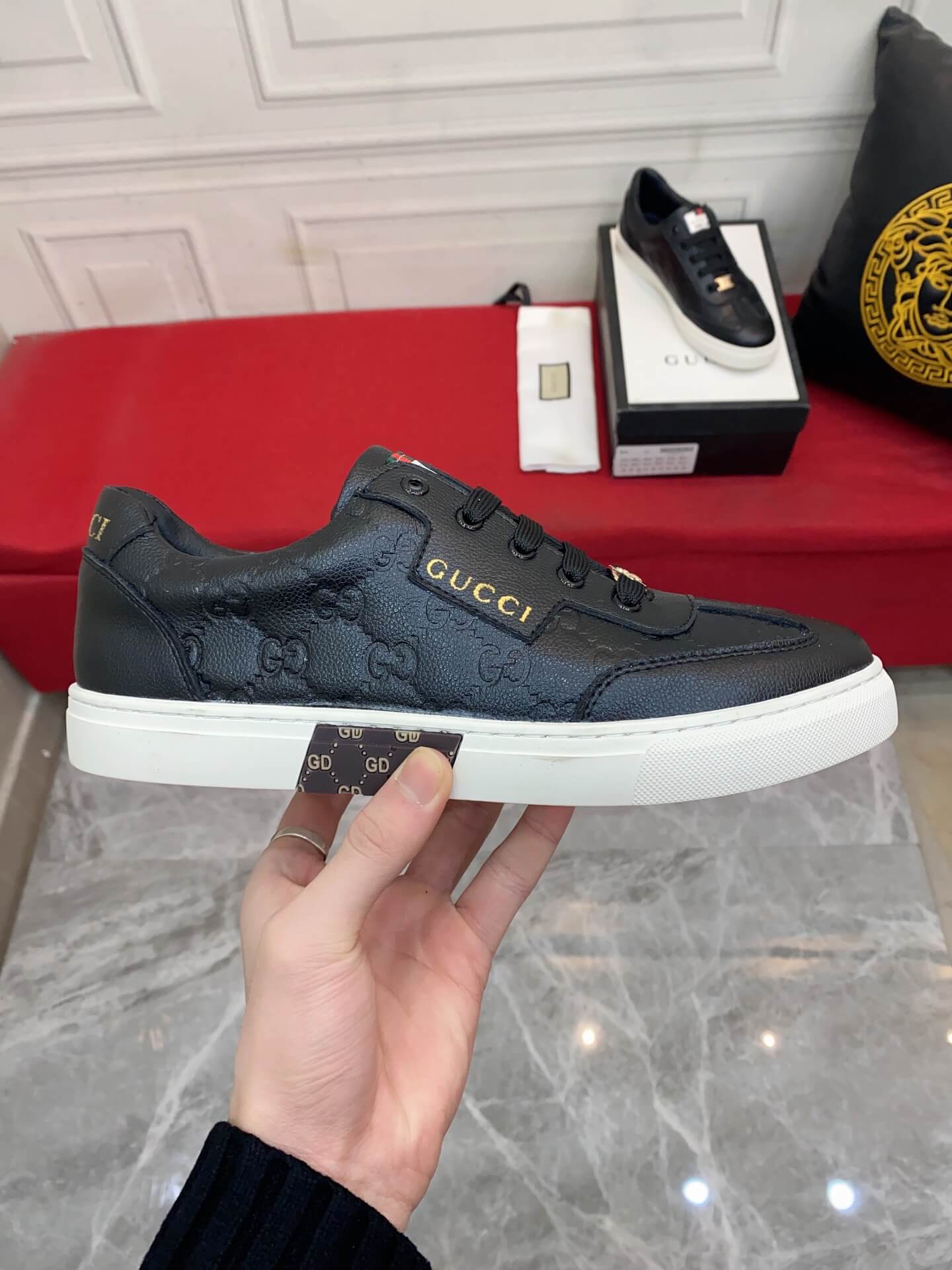 GG Men's shoes Casual Korean style 38-44 Men's Size black