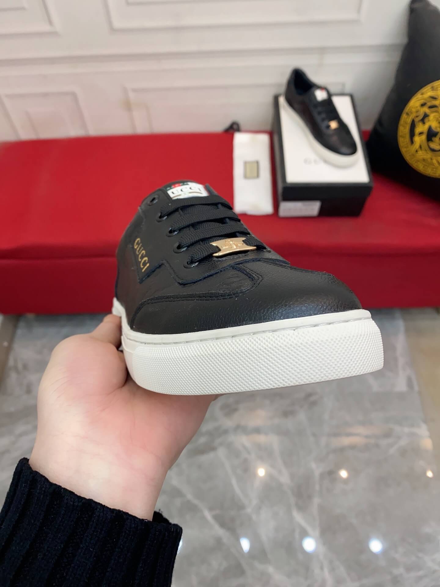 GG Men's shoes Casual Korean style 38-44 Men's Size black