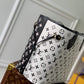 Neverfull Monogram Empreinte M46103 Black White Pink