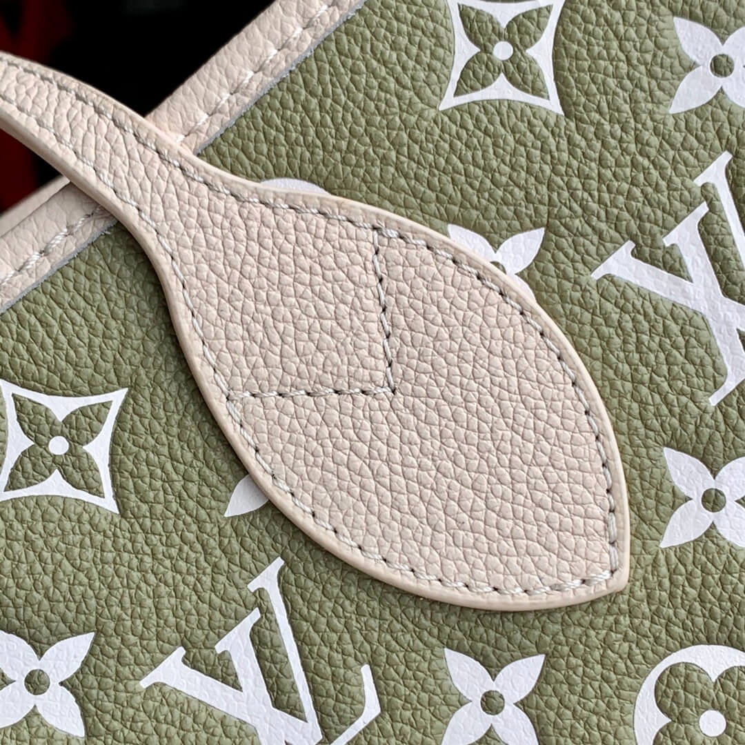 M46102 Neverfull Monogram Empreinte green grey begin subaxillary bag neverfull