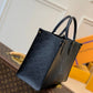M45595 OnTheGo MM Monogram Empreinte leather black Giant Monogram