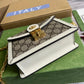 GC696180 shoulder bag blue/pvc、white/pvc、Khaki、brown Leather