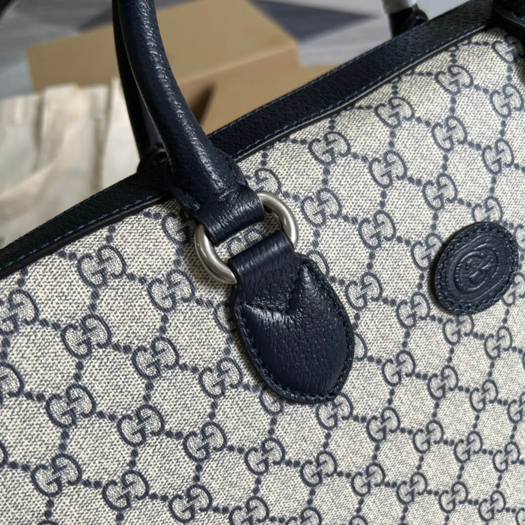 GC-674140 Handbag blue/pvc Leather Big size