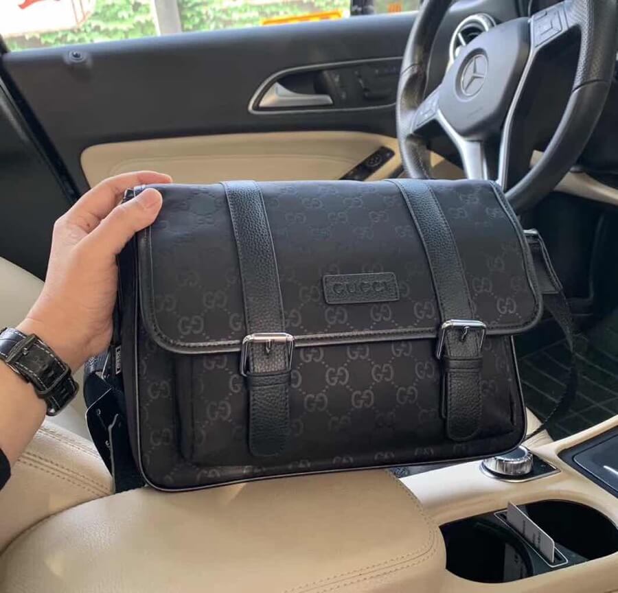 GC3398-6 Men's bag shoulder bag black cross body bags black cowhide