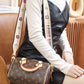 M45957 Speedy Bandouliere 20 Bag monogram real leather trim
