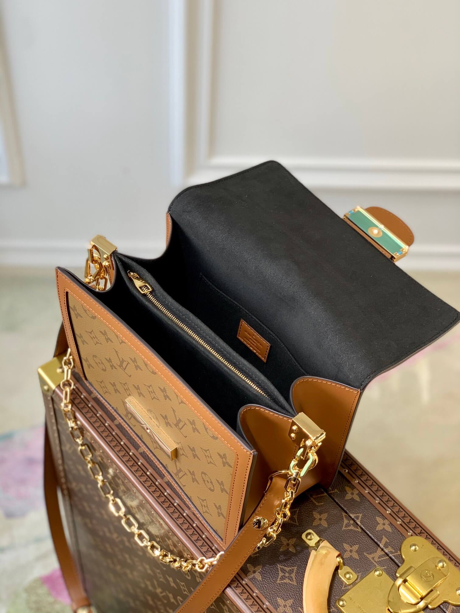 M45959 Nicolas Ghesquière Mini Dauphine brown Monogram 20cm 25cm