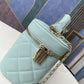 ChanelVanity Case Gold Hardware Light Green For Women, Women’s Handbags, Shoulder Bags 9.4in/24cm 