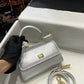 DG Small Sicily Bag In Dauphine Silver For Women 7.5in/19cm DG 
