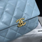 ChanelMini Flap Bag Gold-Tone Metal Blue Bag For Women 13cm/5in