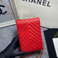CHL Chevron Trendy CHL Phone Red Bag For Women 18cm/7in