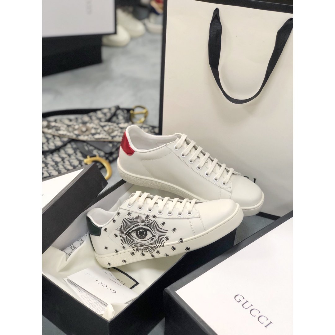 BL-GCI  Ace with Eyes White Sneaker 104