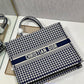 DI Large Book Tote Blue And White, For Women, Women’s Handbags 16.5in/42cm CD