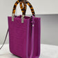 FI Mini Sunshine Shopper Purple For Women, Women’s Handbags, Shoulder And CrossBody Bags 7.1in/18cm FF 8BS051