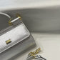 DG Small Sicily Bag In Dauphine Silver For Women 7.5in/19cm DG 