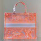 DI Large Book Tote Orange, For Women, Women’s Handbags 16.5in/42cm CD