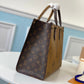 LV OnTheGo MM Monogram And Monogram Reverse Canvas For Women,  Shoulder Bags 13.8in/35cm LV M45321