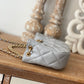 ChanelSmall Hobo Bag Gold Hardware Grey For Women, Women’s Handbags, Shoulder Bags 7.5in/19cm