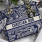 DI Medium Lady D-Lite Bag Blue, For Women, Women’s Handbags 24cm/9.5in CD M0565ORGO_M928