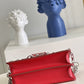LV Mini Dauphine Bags By Nicolas Ghesquière With Monogram Lace Red For Women 20cm LV M20359