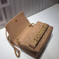 ChanelFront Logo Small Flap Bag Gold Hardware Apricot For Women, Women’s Handbags, Shoulder Bags 8.2in/21cm AS1490