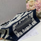 DI Medium Book Tote Blue and White Cornely Embroidery, Blue, For Women Women’s Handbags, Shoulder Bags, 42cm CD M1286ZTZB_M928