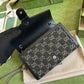 gg Dionysus gg Mini Chain Bag Black And Ivory gg Denim Jacquard For Women 8in/20cm 401231 UN3BN 1274