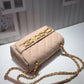 ChanelFront Logo Small Flap Bag Gold Hardware Creme For Women, Women’s Handbags, Shoulder Bags 8.2in/21cm AS1490