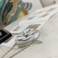 CHL Camellia Clutch With Chain Silver Bag For Women 11cm/4in