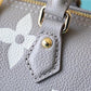 LV Papillon BB Monogram Empreinte Tourterelle / Creme Beige For Women, Women’s Handbags, Shoulder Bags And Crossbody Bags 7.9in/20cm LV M46031