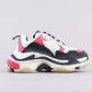 BL - Bla Triple S Black And White Powder Sneaker