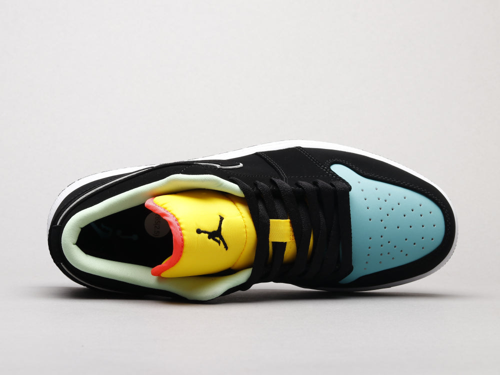 BL - AJ1 Black, blue and yellow stitching