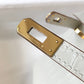 HM Mini Kelly 19 Beton Crocodile Bag For Women, Handbags, Shoulder Bags 7.5in/19cm