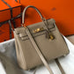HM Kelly 28 Etoupe Togo Bag For Women, Handbags, Shoulder Bags 11in/28cm