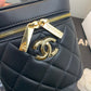 ChanelVanity Case Gold Hardware Black For Women, Women’s Handbags, Shoulder Bags 7.9in/20cm AS2061 
