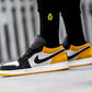 BL - AJ1 black and yellow toes