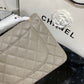 ChanelLarge Classic Handbag Gold Hardware Grey For Women, Women’s Handbags, Shoulder Bags 11.8in/30cm